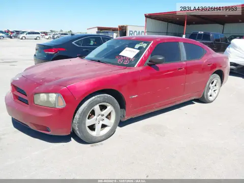 2006 Dodge Charger VIN 2B3LA43G26H419953 фото 3