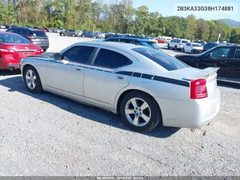2B3KA33G38H174881 — 2008 Dodge Charger, фото 4 с аукциона IAAI, Передняя часть