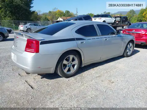 2B3KA33G38H174881 — 2008 Dodge Charger, фото 5 с аукциона IAAI, Передняя часть