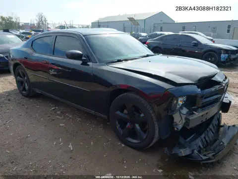 2B3KA43G88H182321 — 2008 Dodge Charger, Передняя часть, фото до ремонта