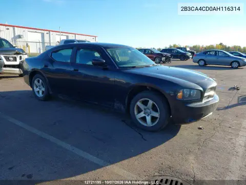 2010 Dodge Charger VIN 2B3CA4CD0AH116314 фото 2