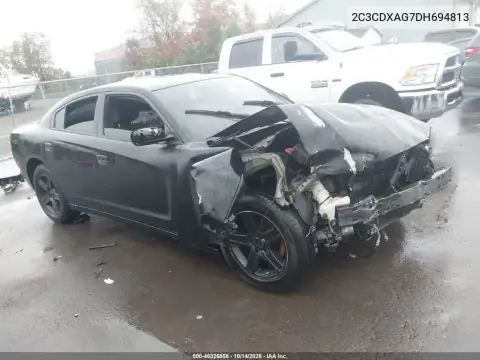 2C3CDXAG7DH694813 — 2013 Dodge Charger, Передняя часть, фото до ремонта