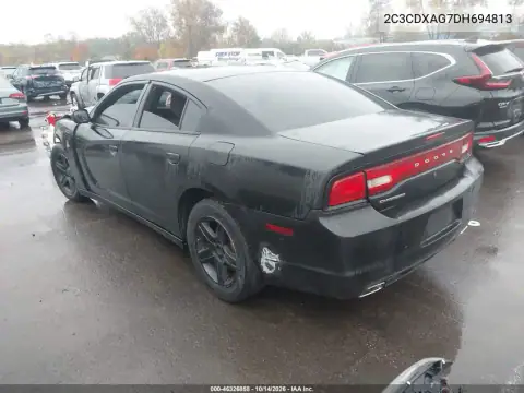 2C3CDXAG7DH694813 — 2013 Dodge Charger, фото 3 с аукциона IAAI, Передняя часть