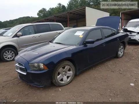 2014 Dodge Charger Se VIN 2C3CDXBG6EH107887 фото 2