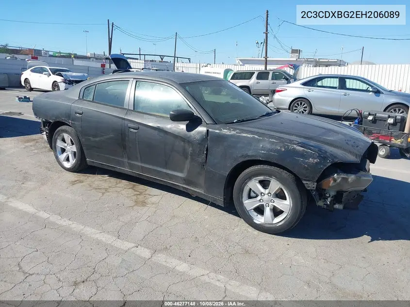 2014 Dodge Charger Se VIN 2C3CDXBG2EH206089 фото 1