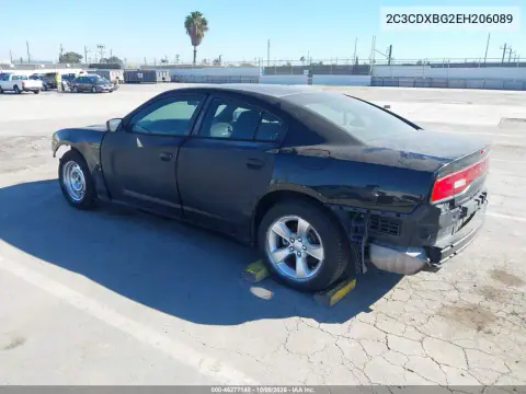 2014 Dodge Charger Se VIN 2C3CDXBG2EH206089 фото 3