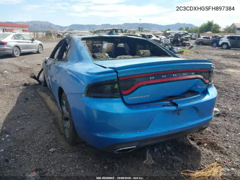 2015 Dodge Charger Sxt VIN 2C3CDXHG5FH897384 фото 3