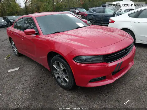 2C3CDXJG2GH163989 — 2016 Dodge Charger, фото 2 с аукциона IAAI, Передняя часть слева