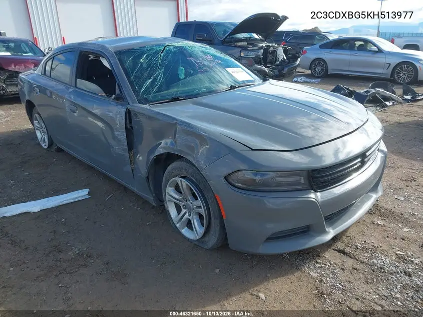 2C3CDXBG5KH513977 — 2019 Dodge Charger, фото 2 с аукциона IAAI, Повреждения со всех сторон