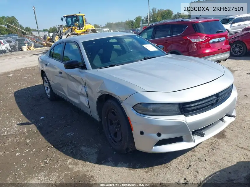 2C3CDXAT2KH627501 — 2019 Dodge Charger, фото 2 с аукциона IAAI, Боковая часть