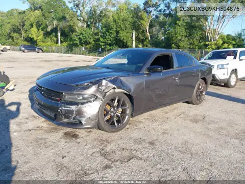 2019 Dodge Charger Sxt Rwd VIN 2C3CDXBG9KH504876 фото 3