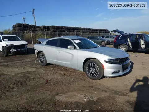 2C3CDXJG9KH604803 — 2019 Dodge Charger, Задняя часть, фото до ремонта