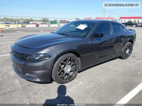 2020 Dodge Charger Sxt Rwd VIN 2C3CDXBG4LH208147 фото 3