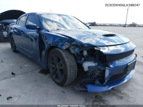 2020 Dodge Charger Gt Rwd VIN 2C3CDXHG6LH188247 фото 2
