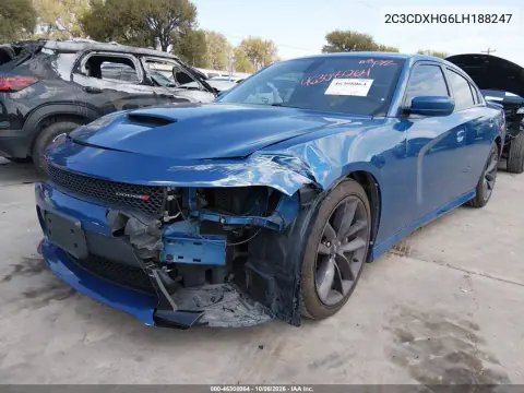 2020 Dodge Charger Gt Rwd VIN 2C3CDXHG6LH188247 фото 3