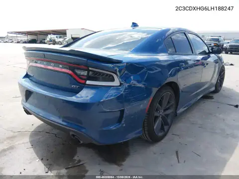 2020 Dodge Charger Gt Rwd VIN 2C3CDXHG6LH188247 фото 5