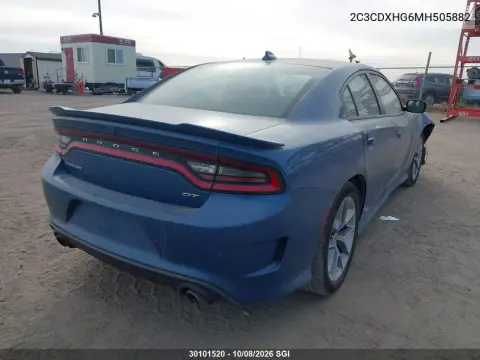 2021 Dodge Charger Gt VIN 2C3CDXHG6MH505882 фото 5