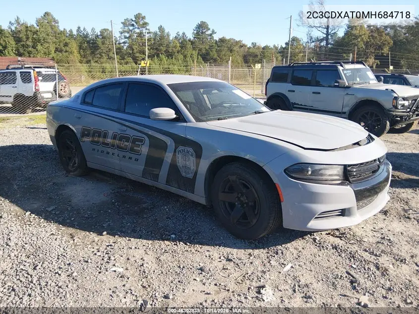 2C3CDXAT0MH684718 — 2021 Dodge Charger, фото 2 с аукциона IAAI, Передняя часть слева