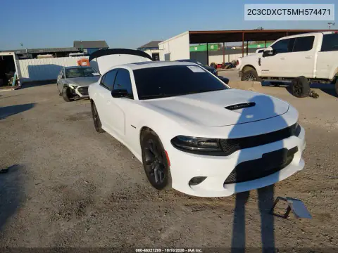 2C3CDXCT5MH574471 — 2021 Dodge Charger, Сзади, фото до ремонта