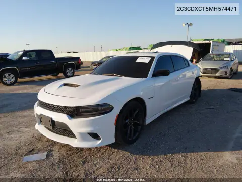 2021 Dodge Charger R/T Rwd VIN 2C3CDXCT5MH574471 фото 2