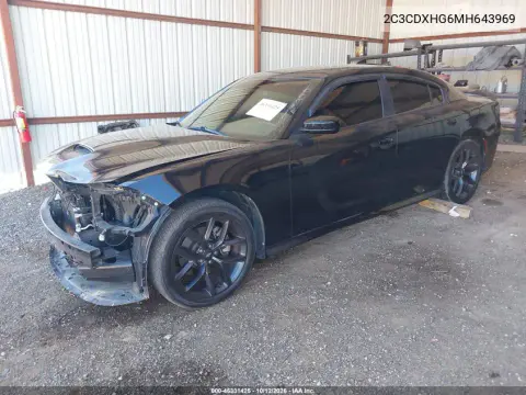 2021 Dodge Charger Gt Rwd VIN 2C3CDXHG6MH643969 фото 2
