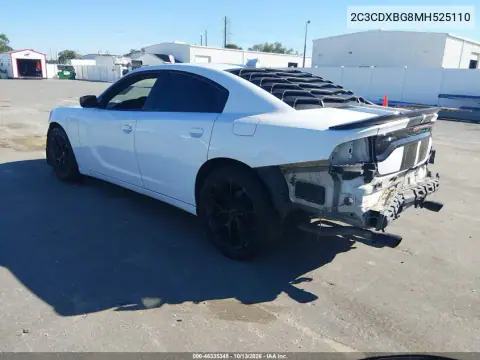 2C3CDXBG8MH525110 — 2021 Dodge Charger, фото 4 с аукциона IAAI, Передняя и задняя части