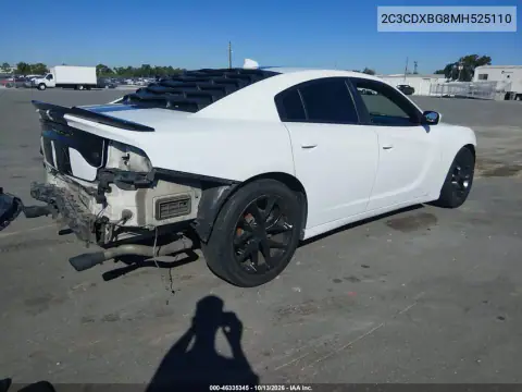 2C3CDXBG8MH525110 — 2021 Dodge Charger, фото 5 с аукциона IAAI, Передняя и задняя части
