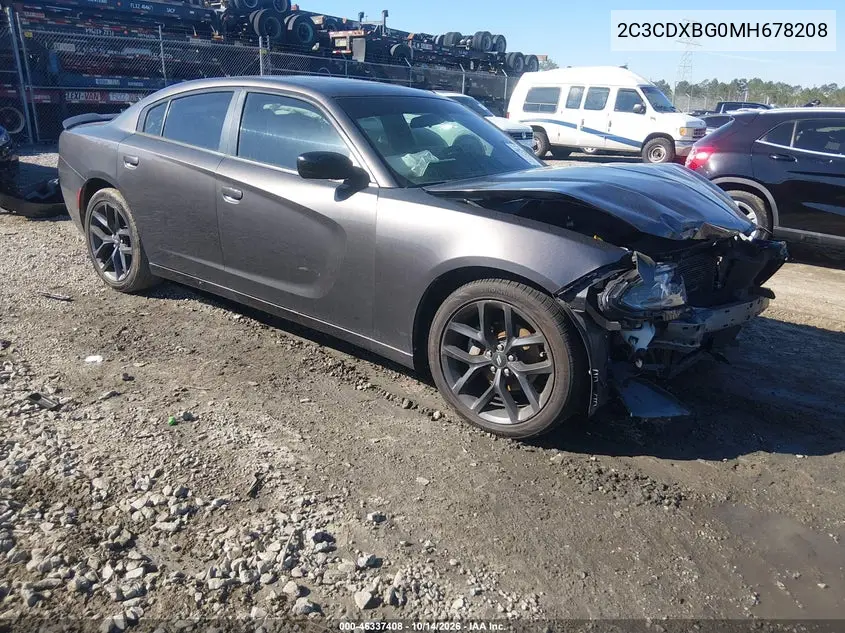 2C3CDXBG0MH678208 — 2021 Dodge Charger, фото 2 с аукциона IAAI, Передняя часть
