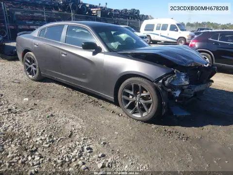 2C3CDXBG0MH678208 — 2021 Dodge Charger, Передняя часть, фото до ремонта