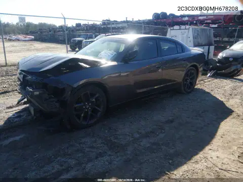 2C3CDXBG0MH678208 — 2021 Dodge Charger, фото 3 с аукциона IAAI, Передняя часть