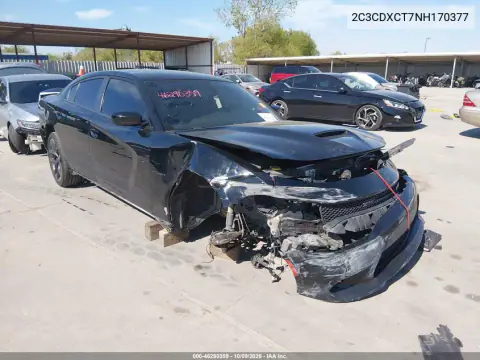 2C3CDXCT7NH170377 — 2022 Dodge Charger, Передняя часть, фото до ремонта