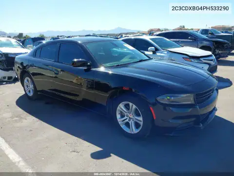 2C3CDXBG4PH533290 — 2023 Dodge Charger, Повреждение двигателя, фото до ремонта