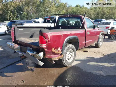 2000 Dodge Dakota Slt/Sport VIN 1B7FL26X9YS643108 фото 5