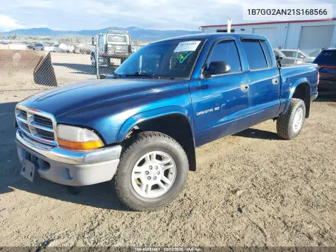 2001 Dodge Dakota Slt/Sport VIN 1B7GG2AN21S168566 фото 3