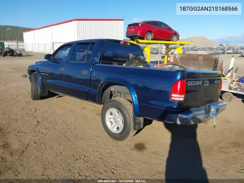 2001 Dodge Dakota Slt/Sport VIN 1B7GG2AN21S168566 фото 4