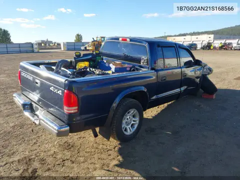 2001 Dodge Dakota Slt/Sport VIN 1B7GG2AN21S168566 фото 5