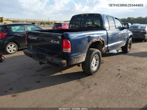 2002 Dodge Dakota Sport VIN 1B7HG38N62S544400 фото 5