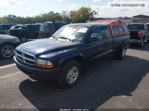 1D7HL12X23S247108 — 2003 Dodge Dakota, фото 3 с аукциона IAAI, Левый бок