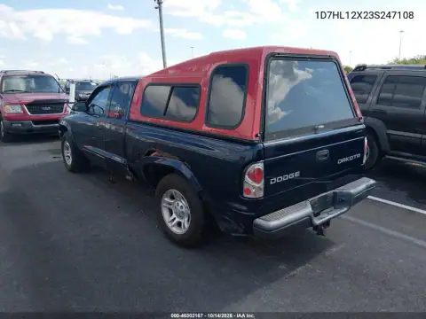 1D7HL12X23S247108 — 2003 Dodge Dakota, фото 4 с аукциона IAAI, Левый бок