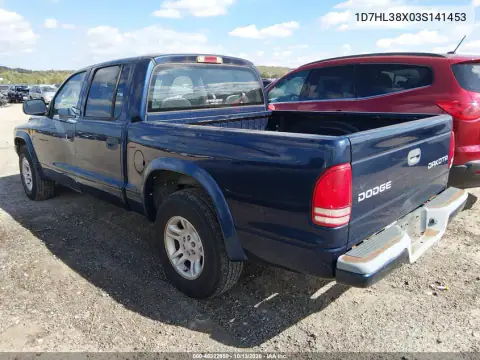 1D7HL38X03S141453 — 2003 Dodge Dakota, фото 4 с аукциона IAAI, Естественный износ