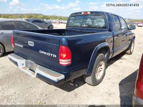 1D7HL38X03S141453 — 2003 Dodge Dakota, фото 5 с аукциона IAAI, Естественный износ