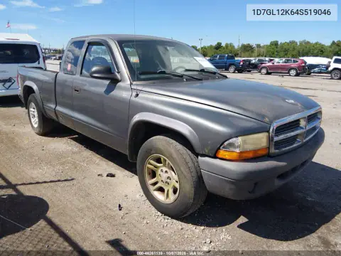 2004 Dodge Dakota VIN 1D7GL12K64S519046 фото 1