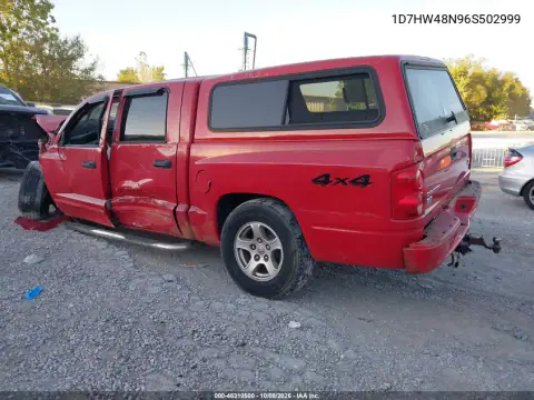 2006 Dodge Dakota Slt VIN 1D7HW48N96S502999 фото 3