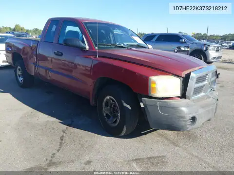 1D7HE22K37S218212 — 2007 Dodge Dakota, Передняя часть, фото до ремонта