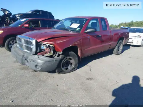 1D7HE22K37S218212 — 2007 Dodge Dakota, фото 3 с аукциона IAAI, Передняя часть