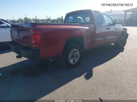 1D7HE22K37S218212 — 2007 Dodge Dakota, фото 5 с аукциона IAAI, Передняя часть