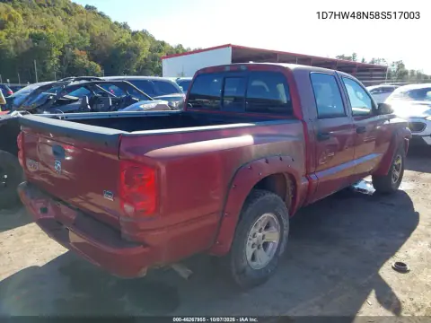 2008 Dodge Dakota Slt VIN 1D7HW48N58S517003 фото 5