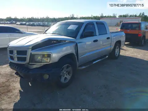 1D7HE38P89S787715 — 2009 Dodge Dakota, фото 3 с аукциона IAAI, Передняя часть