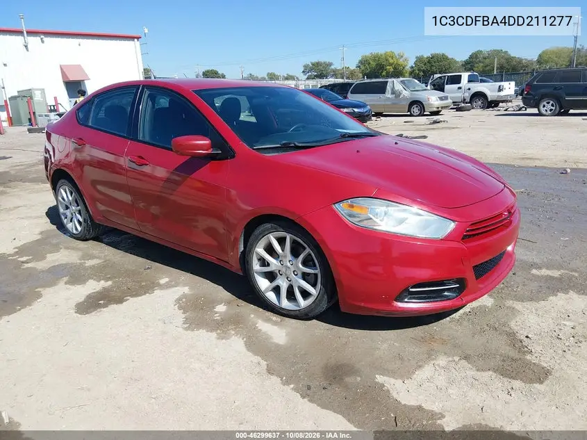 2013 Dodge Dart Sxt VIN 1C3CDFBA4DD211277 фото 1