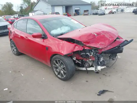 1C3CDFBA4DD332066 — 2013 Dodge DART, Передняя часть, фото до ремонта